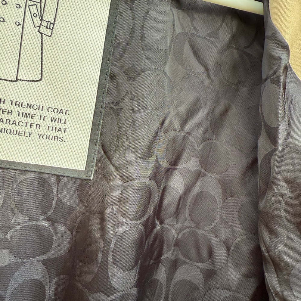 Coach Classic Beige Trench Coat - Picture 6 of 7